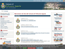 Tablet Screenshot of comune.volturaraappula.fg.it